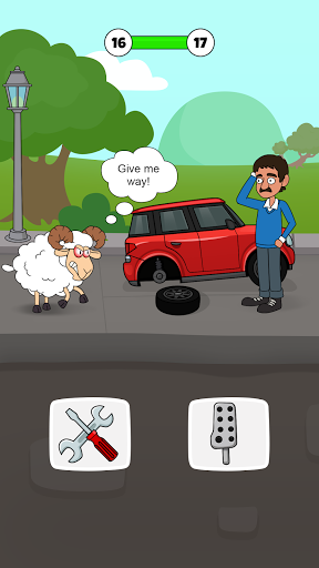Save The Sheep- Rescue Puzzle - Gameplay image of android game