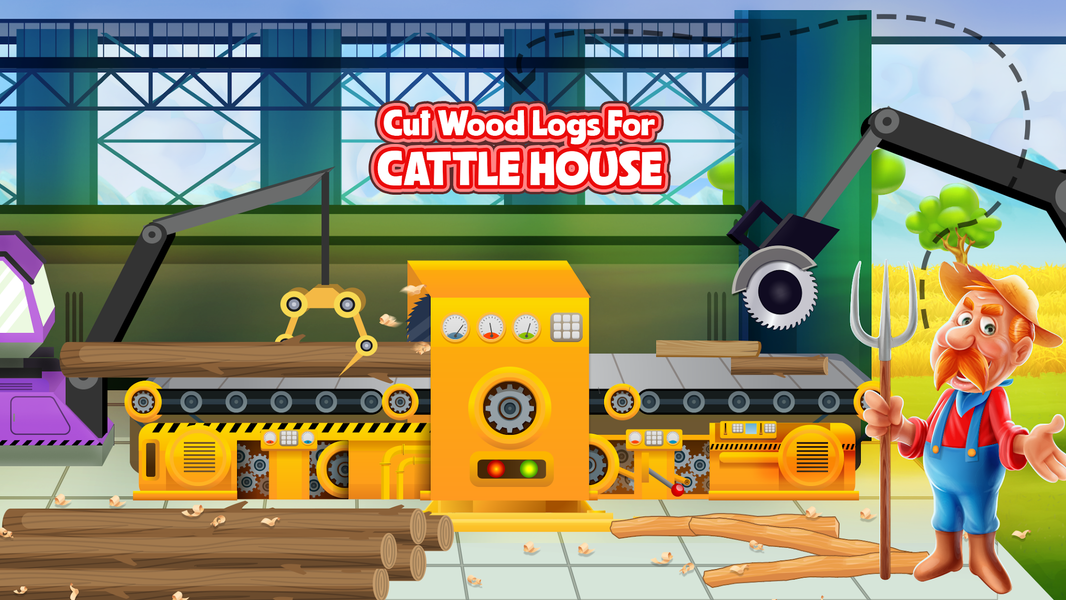 Cattle House Builder: Farm Hom - عکس بازی موبایلی اندروید