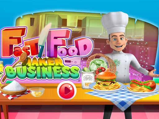 Fast Food Maker Business: Burger Cooking Cafe - عکس برنامه موبایلی اندروید