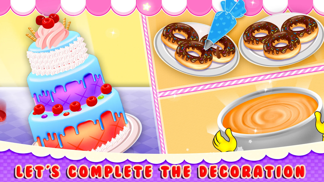 Sweet Cake Dessert Shop Games - Gameplay image of android game