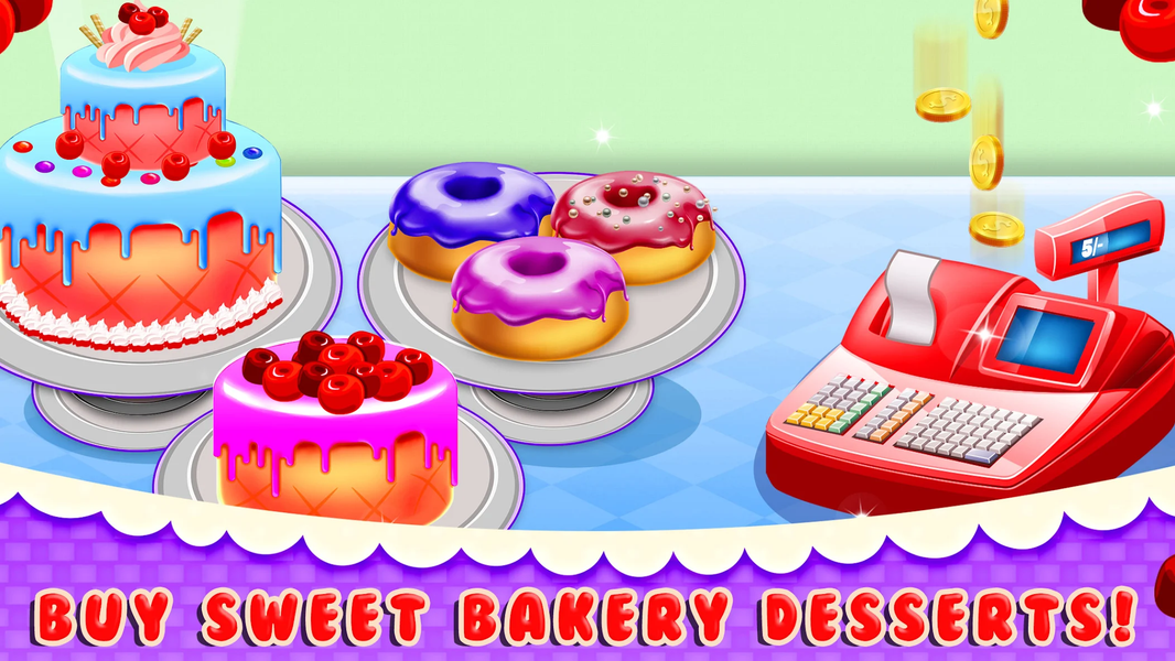 Sweet Cake Dessert Shop Games - Gameplay image of android game