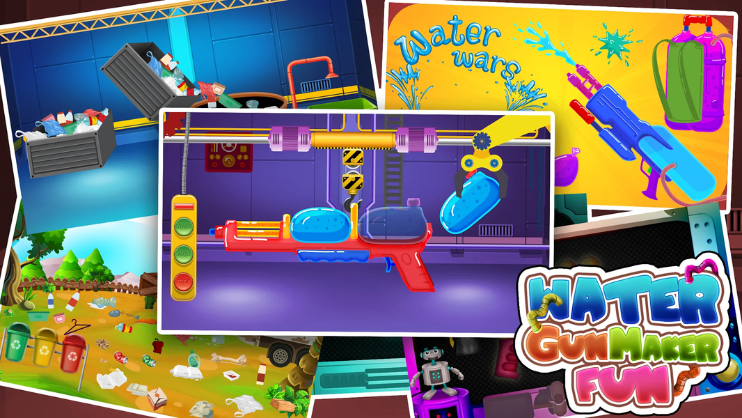 Water Gun Maker Fun: Toy Facto - عکس بازی موبایلی اندروید