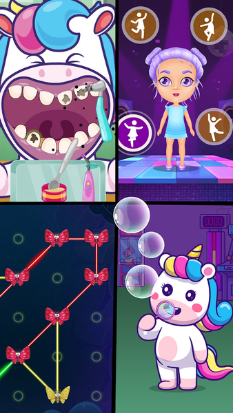 Little Unicorn games for girls - عکس بازی موبایلی اندروید