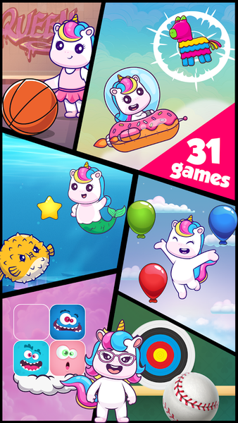 Little Unicorn games for girls - عکس بازی موبایلی اندروید