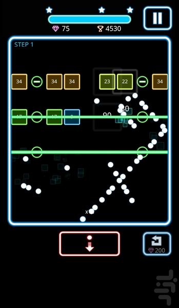 بازی آجرشکن - Gameplay image of android game