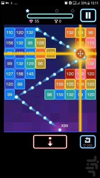 بازی آجرشکن - Gameplay image of android game