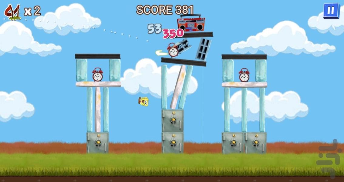 باب اسفنجی خشمگین - Gameplay image of android game