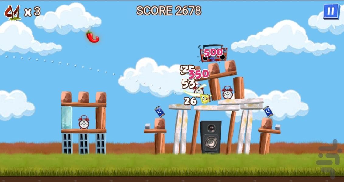 باب اسفنجی خشمگین - Gameplay image of android game