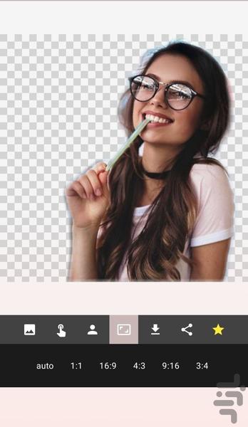 تغییر پس زمینه عکس - Image screenshot of android app