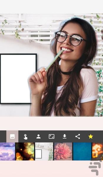 تغییر پس زمینه عکس - Image screenshot of android app