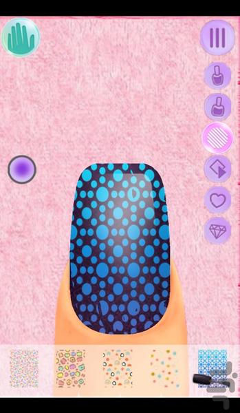 بازی دخترانه سالن ناخن - Gameplay image of android game