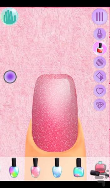 بازی دخترانه سالن ناخن - Gameplay image of android game