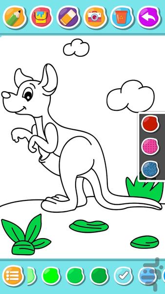 بازی رنگ آمیزی حیوانات - Gameplay image of android game