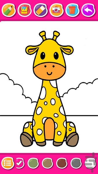 بازی رنگ آمیزی حیوانات - Gameplay image of android game