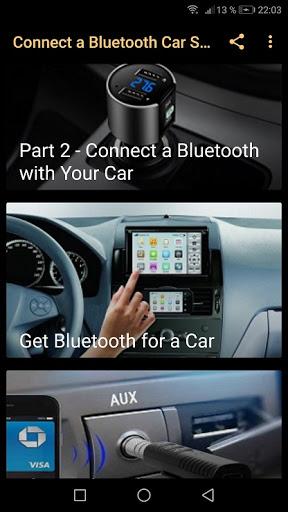Connect a Bluetooth Car Stereo - Image screenshot of android app