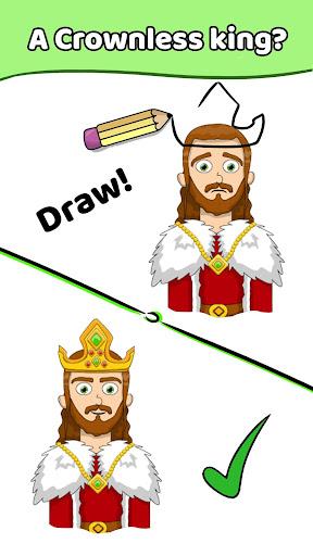 Draw a Line: Tricky Brain Test - Gameplay image of android game