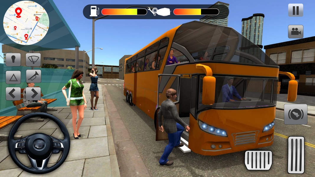 City passenger bus simulator - Gameplay image of android game