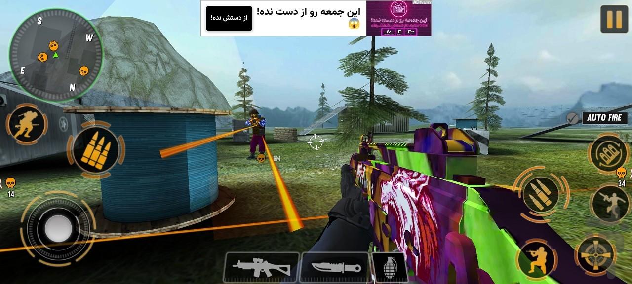 تفنگ بازی : شلیک مرگبار - Gameplay image of android game