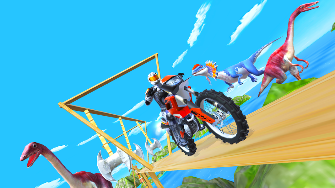 Bike Stunt Race 3D - Gameplay image of android game