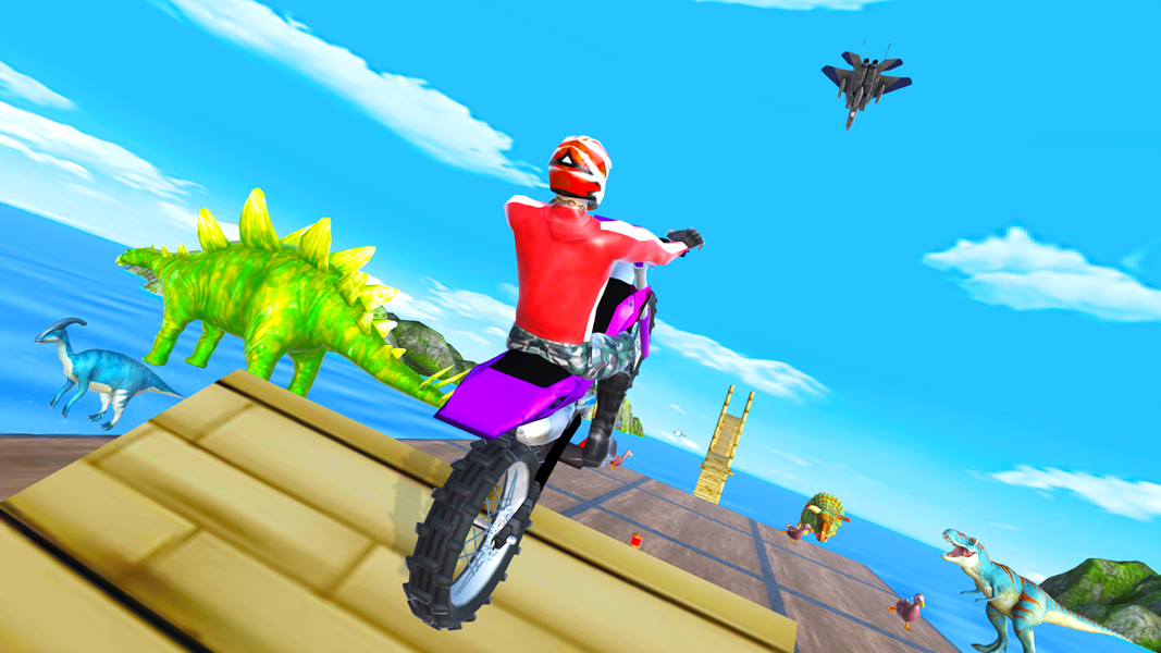 Bike Stunt Race 3D - Gameplay image of android game