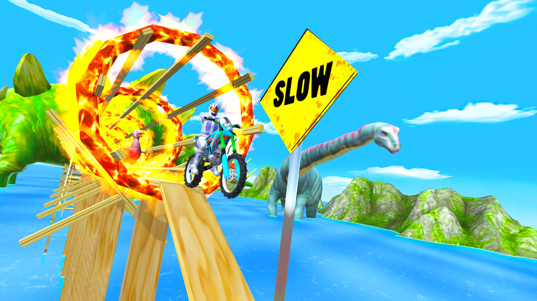 Bike Stunt Race 3D - Gameplay image of android game