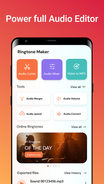 Ringtone Maker: Music Cutter - عکس برنامه موبایلی اندروید