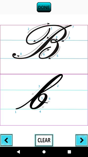 Cursive Calligraphic ABC - عکس برنامه موبایلی اندروید