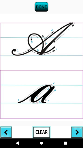 Cursive Calligraphic ABC - عکس برنامه موبایلی اندروید