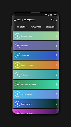 New top 100 ringtones - Image screenshot of android app