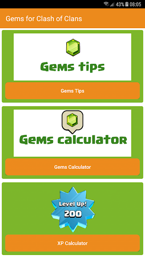 Gems Calculator for CoC ۲۰۱۸ - عکس برنامه موبایلی اندروید