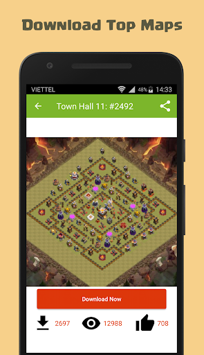 Maps of Clash of Clans - عکس برنامه موبایلی اندروید