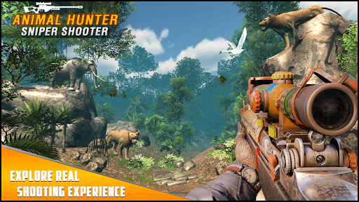 Animal Hunter Sniper Shooter : Fast Hunting Games - Gameplay image of android game