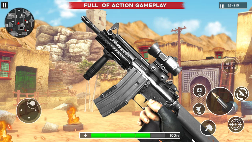 Gun Strike: Critical Gun Games - Gameplay image of android game