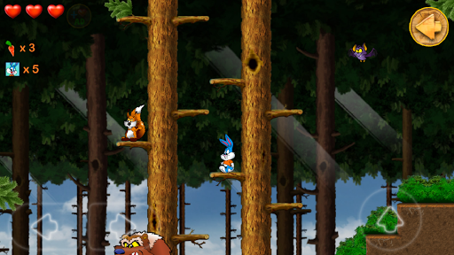 Beeny Rabbit Adventure Platformer World - Gameplay image of android game