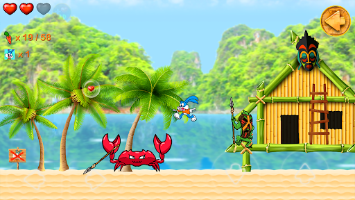 Beeny Rabbit Adventure Platformer 2 Island - Image screenshot of android app