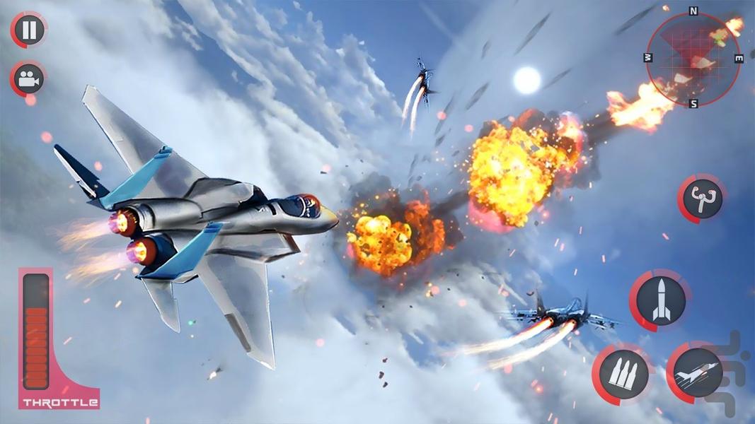 بازی جت جنگی - Gameplay image of android game