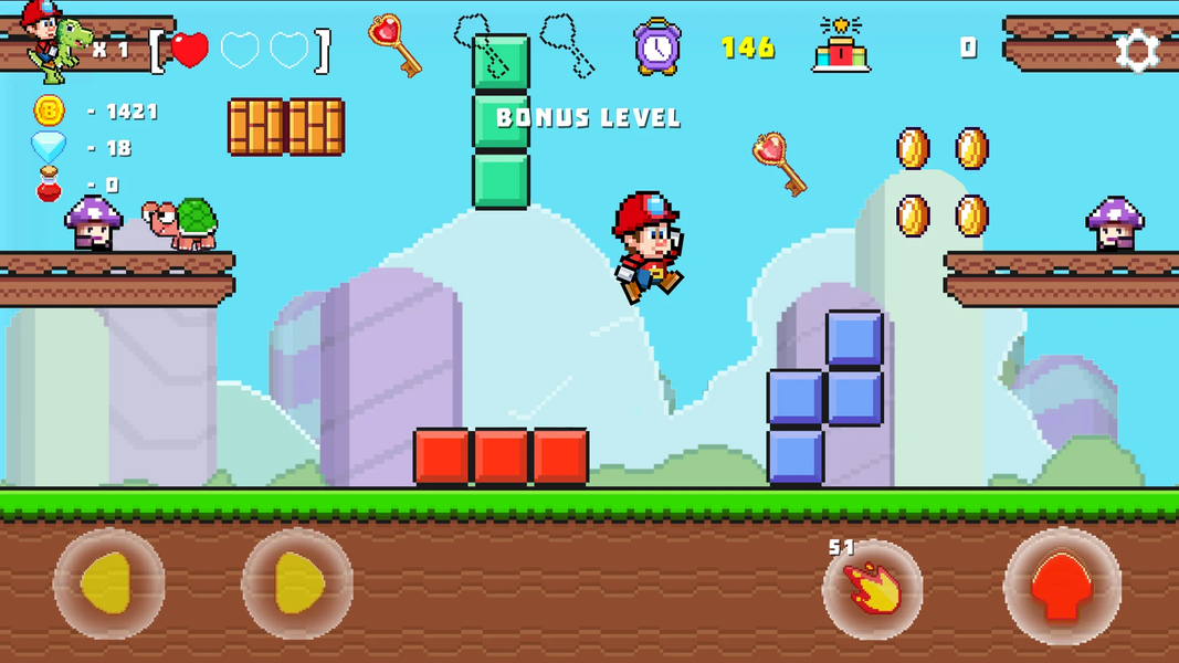 Super Jump Bros ۱۹۸۵ : Classic - عکس بازی موبایلی اندروید