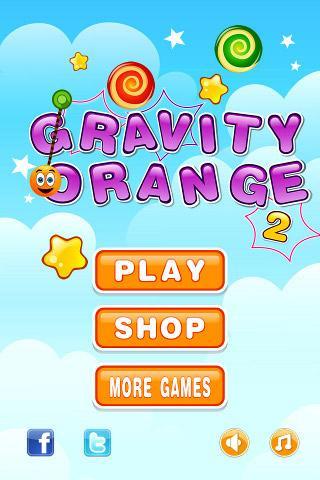 Gravity Orange 2 -Cut rope help orange pass window - Gameplay image of android game