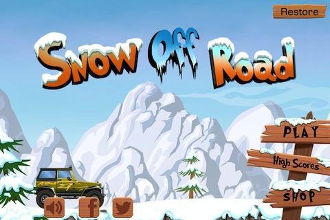 Snow Off Road -- mountain mud dirt simulator game - Gameplay image of android game