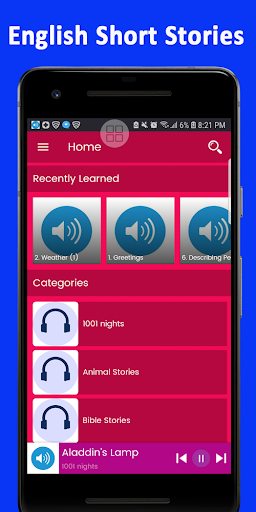 Listening English Short Stories - Image screenshot of android app