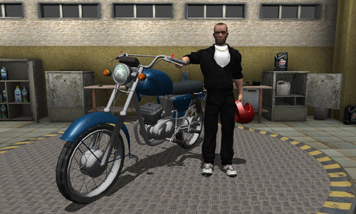 Russian Moto Traffic Rider 3D - Gameplay image of android game