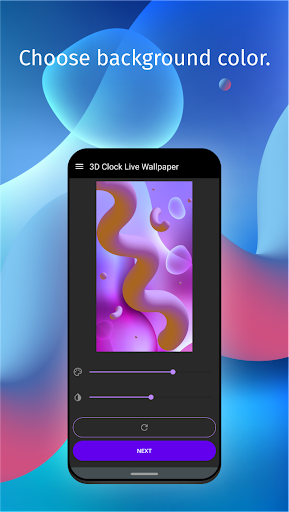 3D Clock Live Wallpaper - Image screenshot of android app