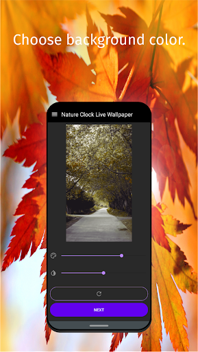 Nature Clock Live Wallpaper - Image screenshot of android app