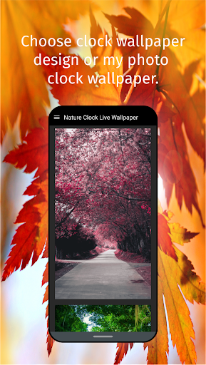 Nature Clock Live Wallpaper - عکس برنامه موبایلی اندروید