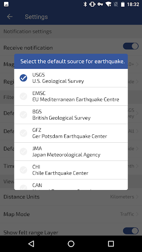 Earthquakes - عکس برنامه موبایلی اندروید