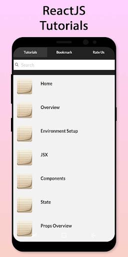 Easy ReactJS Tutorial - عکس برنامه موبایلی اندروید