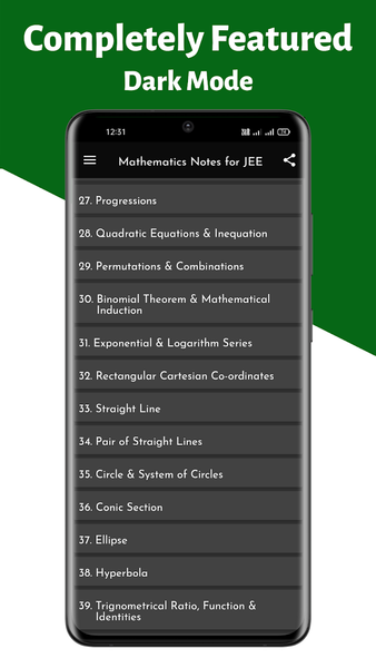 Maths Notes for JEE Offline - Image screenshot of android app