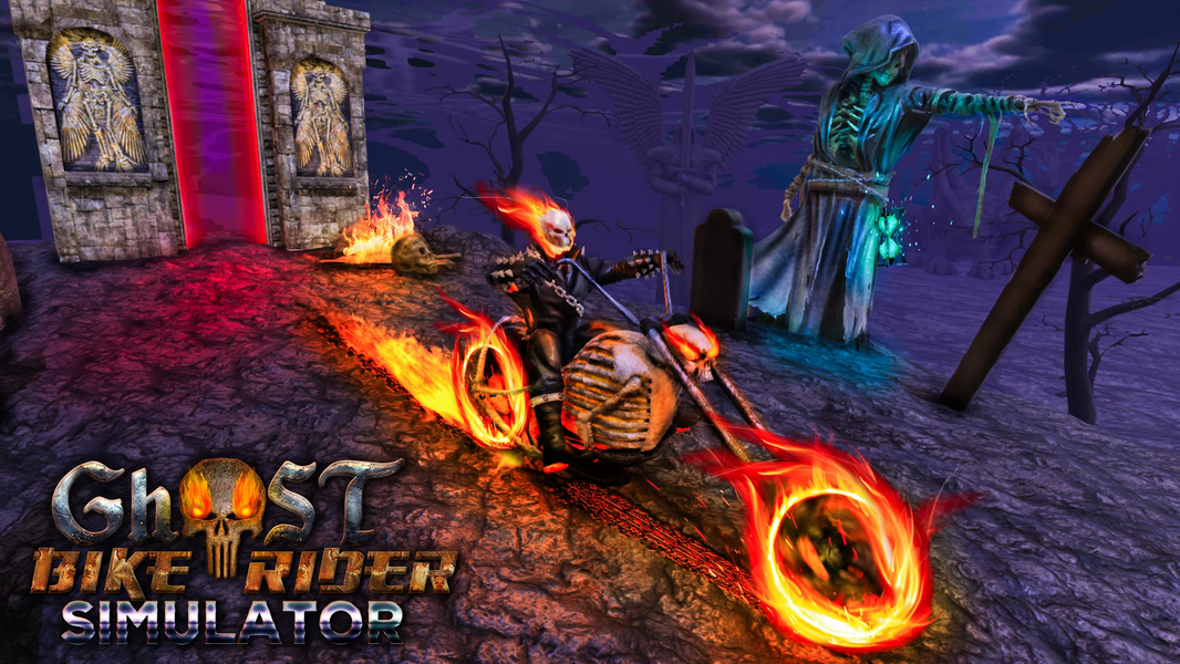 Ghost Bike Rider Simulator 3D - عکس بازی موبایلی اندروید