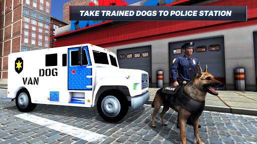 Police Dogs Van Driver Games - Gameplay image of android game