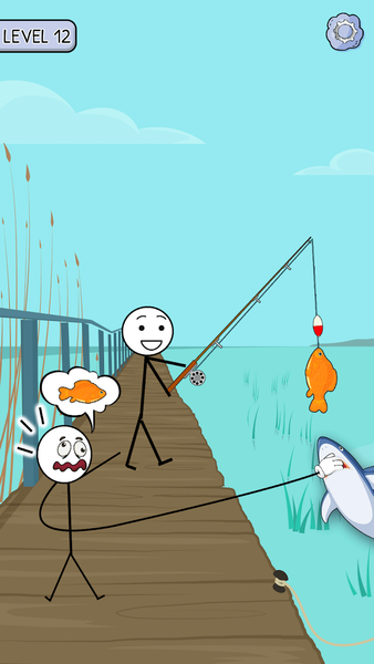 Stickman Robber Puzzle Game - Gameplay image of android game